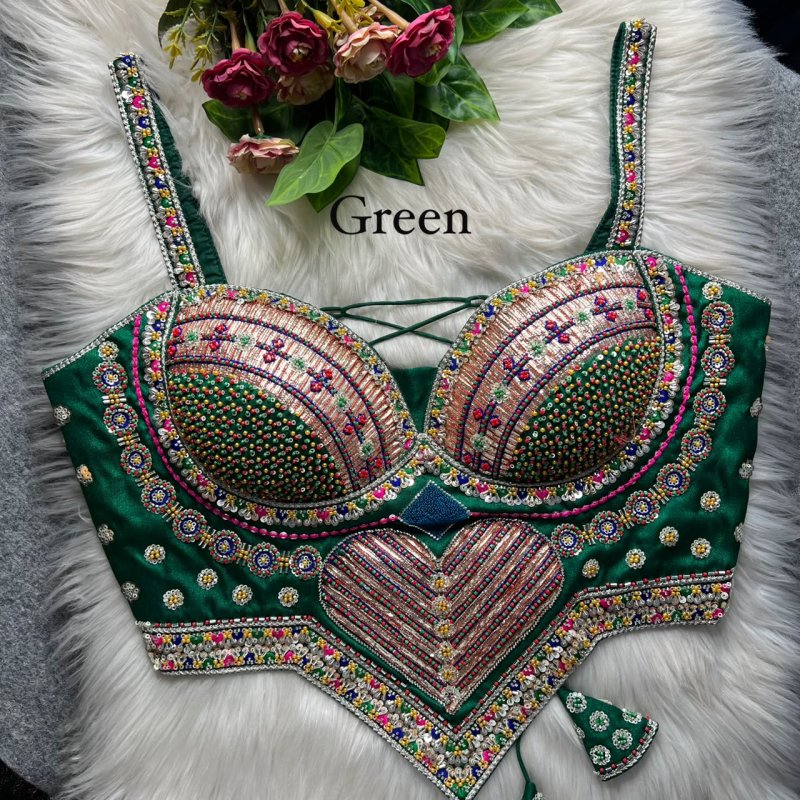 Tew Italian Silk Navratri Special Designer Blouses